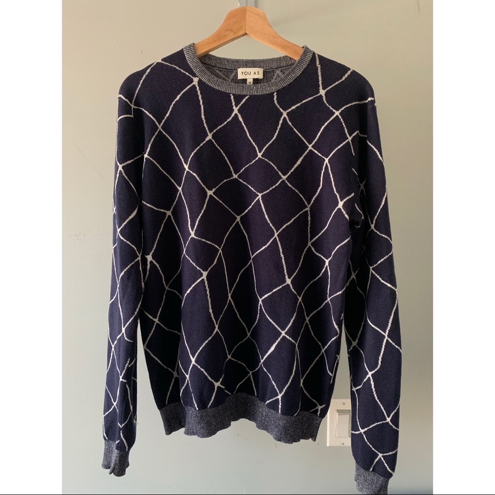 You As Navy Blue Silk blend Sweater